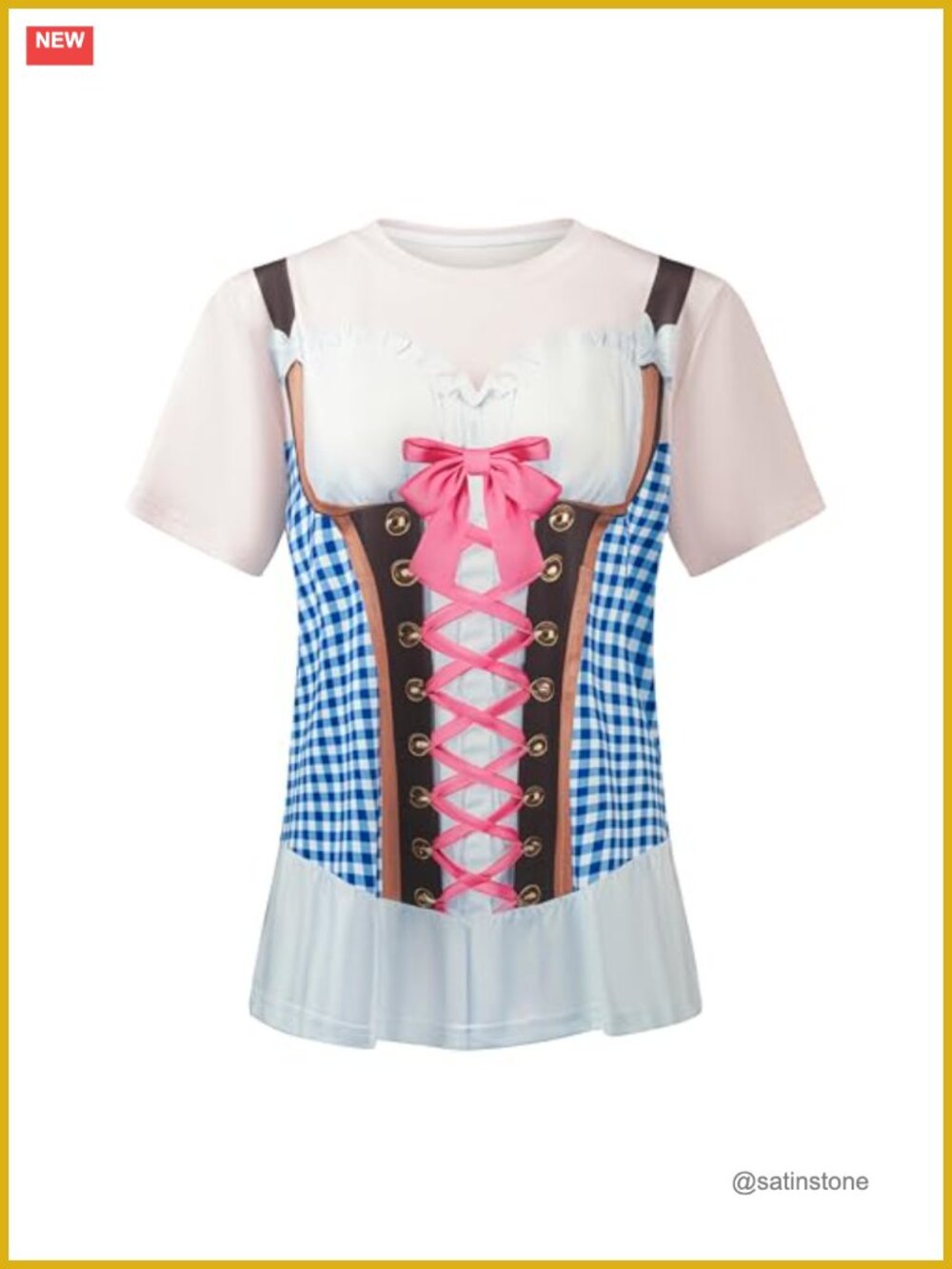 Women's Oktoberfest Novelty T-Shirt Polyester 3D Print Beer Festival Tee